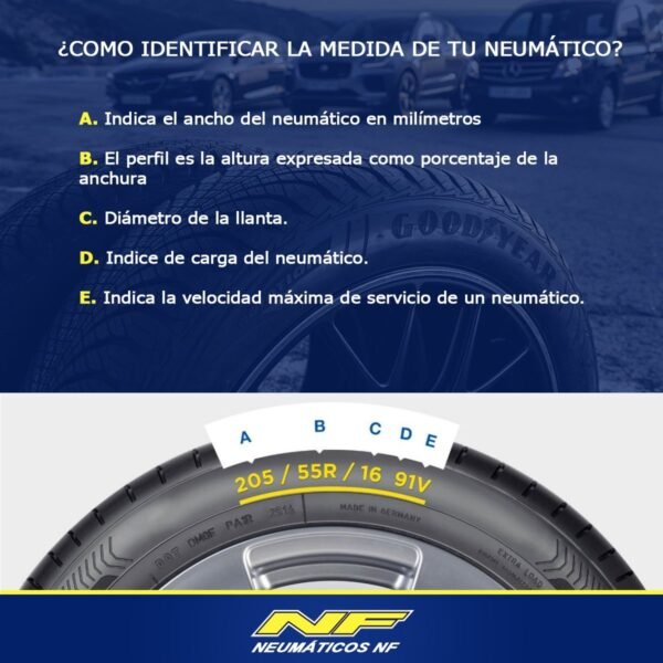 205/50R17 Goodyear Eagle Touring 89V - 25% OFF - Imagen 2